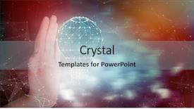  Presentation with blue swoosh abstract design - Beautiful PPT layouts featuring human ofrm 3d - cropped hand gesturing against blue backdrop and a light blue colored foreground