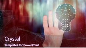  Presentation with woman covering man mouth hand - Cool new PPT theme with human ofrm 3d - cropped hand of woman gesturing backdrop and a  colored foreground