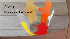  Presentation with colorful odontology 3d view for ted bundy - Amazing presentation design having human ofrm 3d - high angle view of colorful backdrop and a coral colored foreground