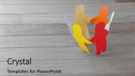  Presentation with colorful odontology 3d view for ted bundy - Amazing PPT theme having human ofrm 3d - high angle view of colorful backdrop and a  colored foreground