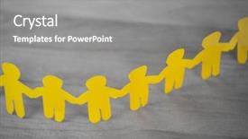  Presentation with low angle view of volleyball - Slide set with human ofrm 3d - high angle view of paper background and a gray colored foreground