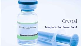  Presentation with human papillomavirus - PPT theme having human-papillomavirus-hpv-for-males background and a sky blue colored foreground