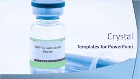  Presentation with human papillomavirus - Slide set featuring human-papillomavirus-hpv-for-older background and a sky blue colored foreground