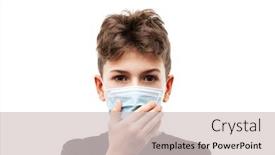  Presentation with disease infection - Slides enhanced with human-population-virus-infection-flu background and a light gray colored foreground