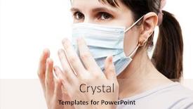  Presentation with medical infection - Slide deck consisting of human-population-virus-infection-flu background and a lemonade colored foreground