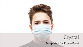  Presentation with disease infection - Slide set featuring human-population-virus-infection-flu background and a light gray colored foreground