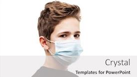  Presentation with virus infection - PPT layouts with human-population-virus-infection-flu background and a white colored foreground