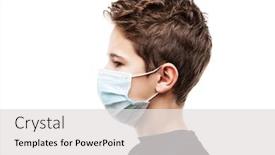  Presentation with disease infection - Amazing slide set having human-population-virus-infection-flu backdrop and a light gray colored foreground