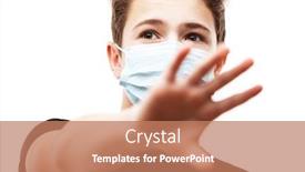  Presentation with virus infection - Amazing PPT layouts having human-population-virus-infection-flu backdrop and a coral colored foreground