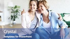  Presentation with human relation - Audience pleasing presentation design consisting of human relations human relation - lifestyle family and people concept backdrop and a ocean colored foreground