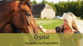  Presentation with nose - Slides consisting of human relationship - cute blond girl touching nose background and a  colored foreground