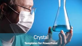  Presentation with preschool hand wash - Audience pleasing PPT theme consisting of human research - scientist with retort in hand backdrop and a teal colored foreground