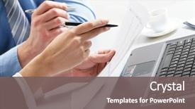  Presentation with people - Colorful slides enhanced with human resource - image of business people s backdrop and a gray colored foreground