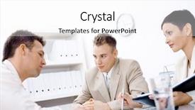  Presentation with 30 60 90 job interview - Beautiful presentation featuring human resource business partner - businesspeople conducting job interview backdrop and a white colored foreground