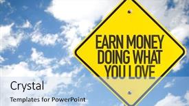  Presentation with love - Amazing PPT theme having human resource function - earn money doing what you backdrop and a light blue colored foreground