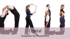  Presentation with human resource - PPT layouts with human resource information - group of young business people background and a coral colored foreground