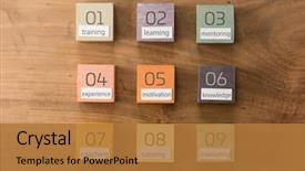  Presentation with human resource - Slide set consisting of human resource or eduction terms background and a gold colored foreground