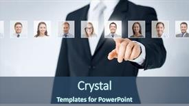  Presentation with human resource - Amazing presentation design having human resources career management recruitment backdrop and a ocean colored foreground