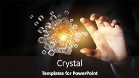  Presentation with human resources - Colorful PPT theme enhanced with human resources concept backdrop and a dark gray colored foreground