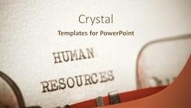 Presentation with human resources - Slides enhanced with human-resources-text-written background and a sky blue colored foreground