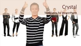  Presentation with different - Audience pleasing slide set consisting of human resourse - business team against different backgrounds backdrop and a lemonade colored foreground