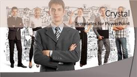  Presentation with business re engineering - Beautiful slide set featuring human resourse - business team against different backgrounds backdrop and a coral colored foreground