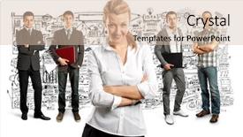  Presentation with different - Audience pleasing slides consisting of human resourse - business team against different backgrounds backdrop and a lemonade colored foreground