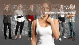  Presentation with different - Audience pleasing PPT theme consisting of human resourse - business team against different backgrounds backdrop and a  colored foreground