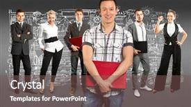  Presentation with business team join hands white - Theme enhanced with human resourse - business team against different backgrounds background and a  colored foreground