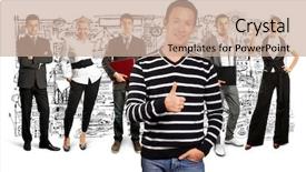  Presentation with different - Audience pleasing theme consisting of human resourse - business team against different backgrounds backdrop and a  colored foreground