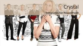  Presentation with different - Slide deck consisting of human resourse - business team against different backgrounds background and a  colored foreground