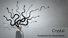  Presentation with women making - Slides enhanced with human rights women - making right desicion background and a light gray colored foreground