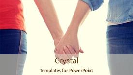  Presentation with hands holding - Audience pleasing PPT theme consisting of human rights women - people homosexuality same-sex marriage gay backdrop and a white colored foreground