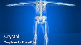  Presentation with skeleton - Slides featuring human-skeleton background and a teal colored foreground