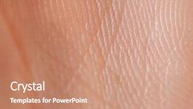  Presentation with skin - PPT layouts having human skin close up background and a coral colored foreground