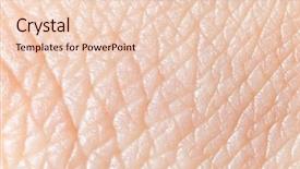  Presentation with skin - Slides featuring human skin super macro texture background and a lemonade colored foreground