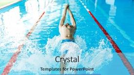  Presentation with rubber - Slides enhanced with human strokes - photo of athlete in blue background and a arctic colored foreground