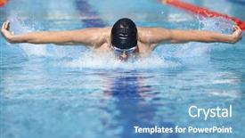  Presentation with stroke - Cool new presentation with amazing pyrenees mountains ossau lake in france backdrop and a tawny brown colored foreground