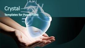  Presentation with medicine - Slides consisting of human technology - innovative technologies in science background and a ocean colored foreground