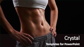  Presentation with body lice - Colorful presentation theme enhanced with human torso - wet female body in activewear backdrop and a wine colored foreground