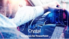  Presentation with data entry copy paste virtual assistant - Slide set enhanced with reading human caracter - composite image of illustration background and a ocean colored foreground