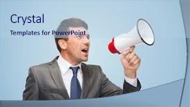  Presentation with hiring - Audience pleasing slide set consisting of human voice - business communication hiring searching public backdrop and a light blue colored foreground