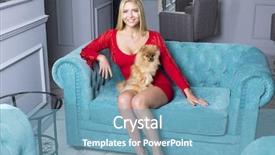  Presentation with beautiful young girl red - Cool new PPT layouts with humanbody 18 - beautiful young blonde girl backdrop and a teal colored foreground