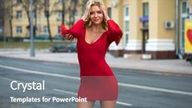  Presentation with sexy - PPT layouts consisting of humanbody 18 - portrait close up of young background and a gray colored foreground