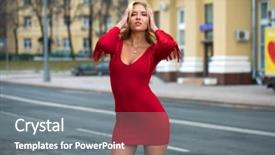  Presentation with sexy - Beautiful slides featuring humanbody 18 - portrait close up of young backdrop and a  colored foreground