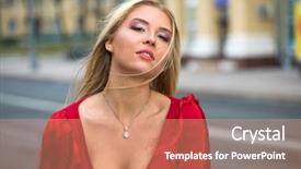  Presentation with sexy santa woman red - Audience pleasing PPT layouts consisting of humanbody 18 - portrait close up of young backdrop and a  colored foreground