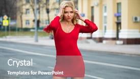  Presentation with sexy - Presentation enhanced with humanbody 18 - portrait close up of young background and a  colored foreground