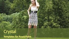  Presentation with beautiful green - Cool new theme with humanbody 18 - young beautiful blonde woman backdrop and a  colored foreground