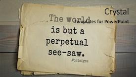  Presentation with philosopher - Amazing PPT theme having humanistic - top-100 french writer and philosopher backdrop and a coral colored foreground