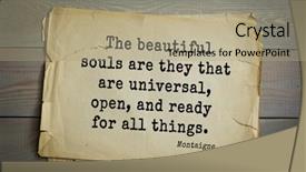  Presentation with philosopher - Cool new slide deck with humanistic - top-100 french writer and philosopher backdrop and a  colored foreground